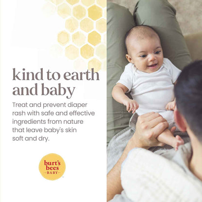 Burt's Bees Baby Diaper Rash Ointment, Maximum Strength, 40% Zinc Oxide, 100% Natural Origin, Pediatrician Tested