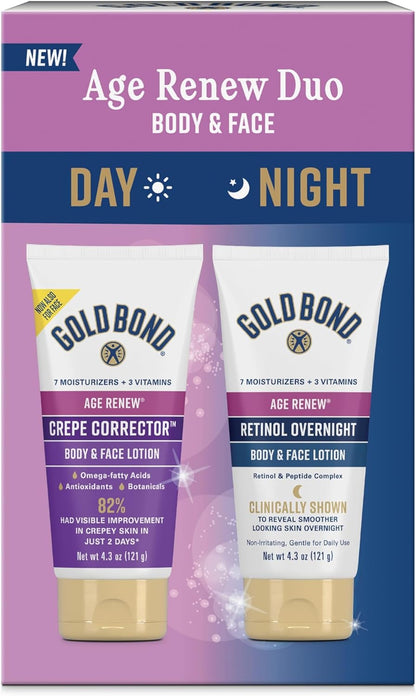 Gold_Bond_Age_Renew_Day_&_Night_Duo_Lotion_Set_for_Body_&_Face,_Crepe_Corrector_&_Retinol_Overnight_Lotion_Visibly_Firms_Skin_&_Visibly_Smooths_Skin,_8.6_oz