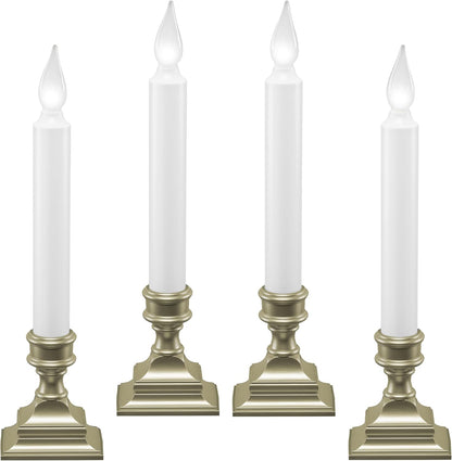 612_Vermont_LED_Battery_Operated_Window_Candles_with_Timer,_Bright_Hot_Spot,_VT-1506P-4_(Pack_of_4,_Pewter)