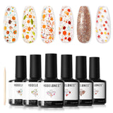 modelones Gel Nail Polish Set - 6 Colors Nude Pink Milky White Gel Polish Set Light Neutral Pink Nail Polish Barely Pink Soak Off LED Starter Kit Popular Nail Art DIY Manicure Gifts