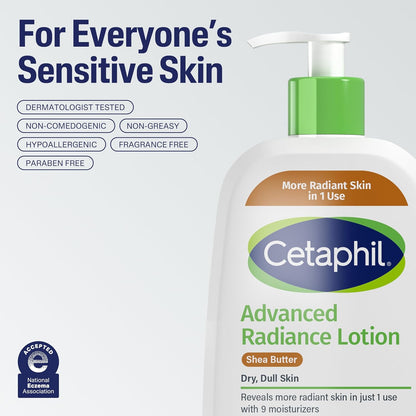 Cetaphil_Body_Lotion,_Advanced_Radiance_Lotion_with_Shea_Butter_for_Dry,_Sensitive_Skin,_16_oz,_Pack_of_2,_Fragrance_Free,_Hypoallergenic,_Non-Comedogenic