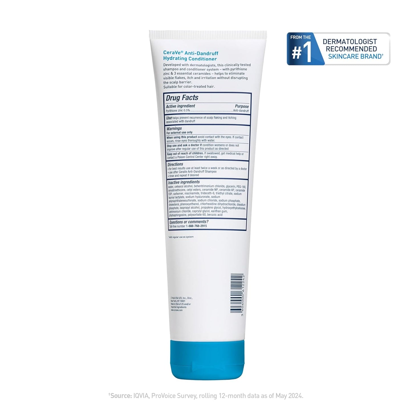 CeraVe_Hydrating_Anti_Dandruff_Conditioner,_0.5%_Pyrithione_Zinc_Dandruff_Treatment_With_Ceramides,_Hyaluronic_Acid_&_Niacinamide,_Helps_Eliminate_Flakes_&_Reduce_Itchy_Scalp,_Sulfate_Free_Conditioner