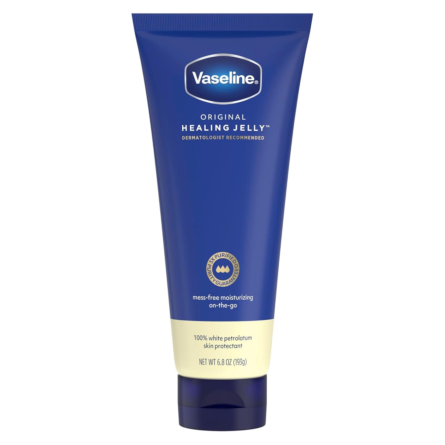 Vaseline_Original_Healing_Jelly_100%_White_Petrolatum_Skin_Protectant_1_ct_for_Mess-Free_Moisturizing_On-the-Go,_with_3x_Purified_Purity-Guaranteed_Formula,_6.8_OZ