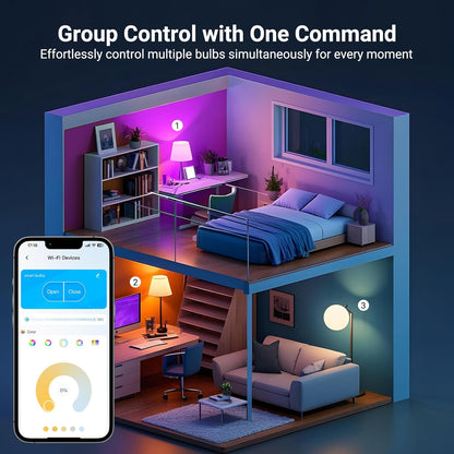 TJOY_4_Pack_Smart_Light_Bulbs,_Bluetooth_WiFi_Led_Bulb_Work_with_Alexa_&Google_Assistant,_RGB_Color_Changing_Alexa_Bulbs,_Music_Sync,_2700K-6500K,_9W(60W_Equivalent),_A19_E26_800LM,_2.4Ghz_WiFi_only