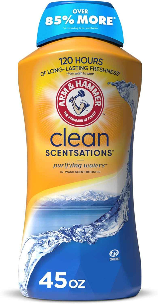 ARM & HAMMER Clean Scentsations In-Wash Scent Booster, Laundry Scent Booster Purifying Waters scent