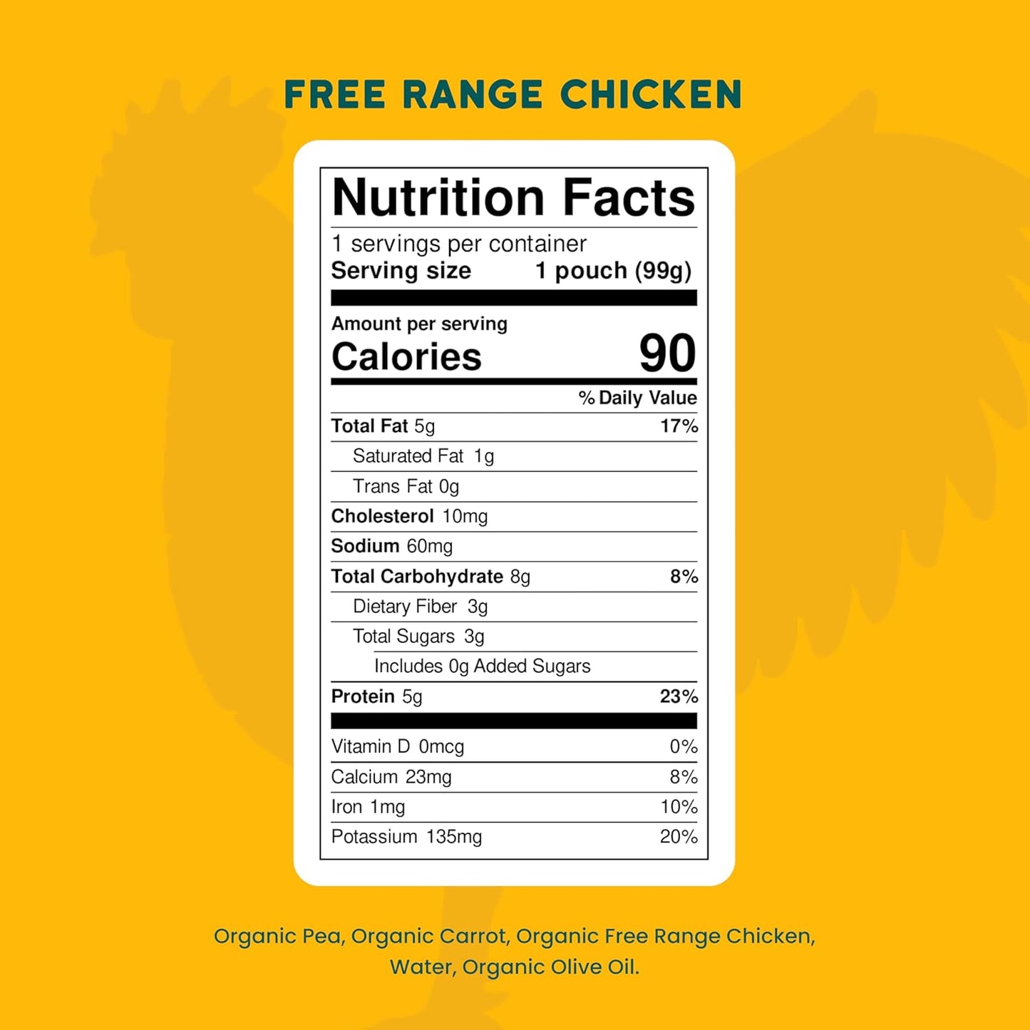 Serenity_Kids_6+_Months_Baby_Food_Pouches_Puree_Made_With_Ethically_Sourced_Meats_&_Organic_Veggies_|_3.5_Ounce_BPA-Free_Pouch_|_Free_Range_Chicken,_Pea,_Carrot_|_1_Count