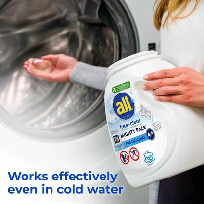 all Unit Dose Laundry Detergent, Mighty Pacs, Free Clear
