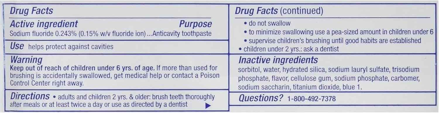 Crest Cavity Protection Toothpaste Regular - 8.2 Ounce (Pack of 4)