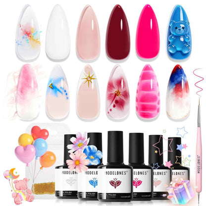 modelones French Cat Eye Magnet Set, Scissor-Shaped Nail Magnet Tool, 2 IN One Cateye Nail Magnet for French Effect, Hole&Bunny-Shaped&Heart Magnet for Cat Eye Gel Polish DIY Easter's Nail Salon