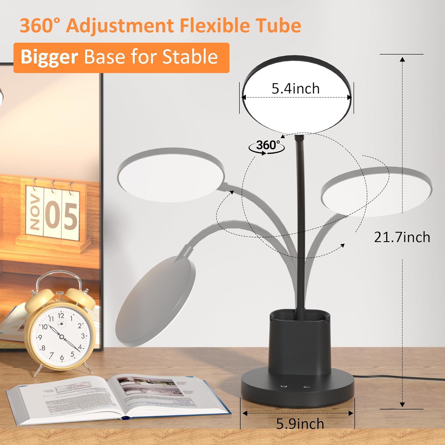 Desk_Lamp,_LED_Desk_Lamp_for_Home_Office,_Touch_Table_Lamp_with_3_Color_Modes_360°_Adjustable_Arm,_Dimmable_Desk_Light_with_Pen_Phone_Holder,_Black