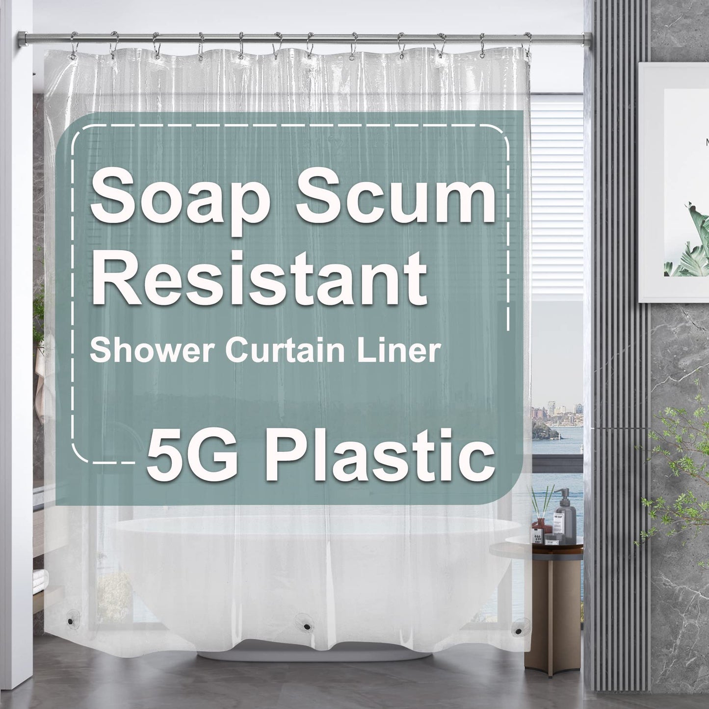 Transparent - 72"W x 72"L (Pack of 1)