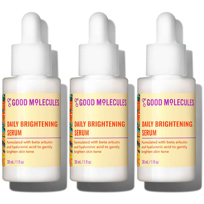 Good Molecules Daily Brightening Serum with Beta Arbutin 3% & Hyaluronic Acid – Brightening Serum for Dark Spots & Uneven Tone, Face Skincare
