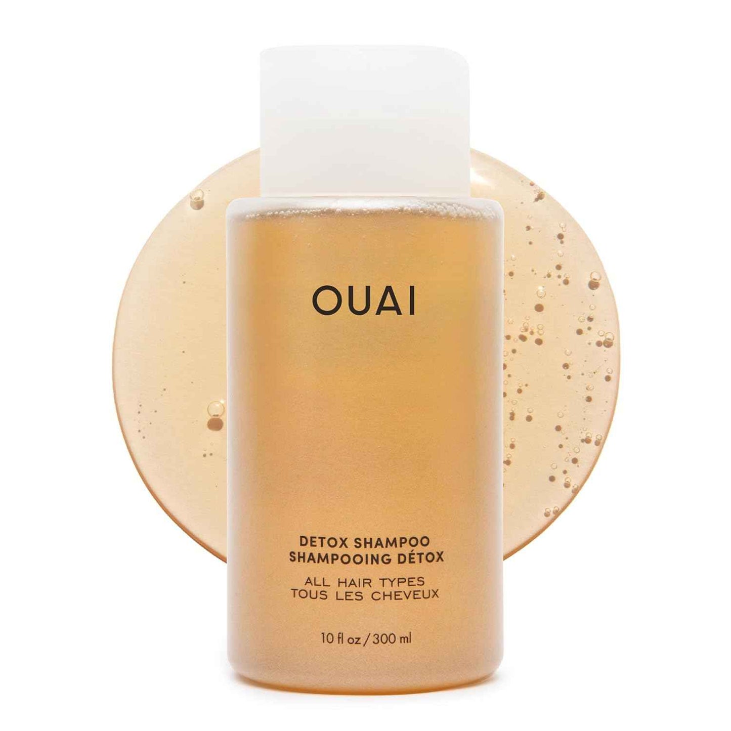 OUAI Detox Shampoo - Clarifying Shampoo for Build Up, Dirt, Oil, Product and Hard Water - Apple Cider Vinegar & Keratin for Clean, Refreshed Hair - Sulfate-Free Hair Care