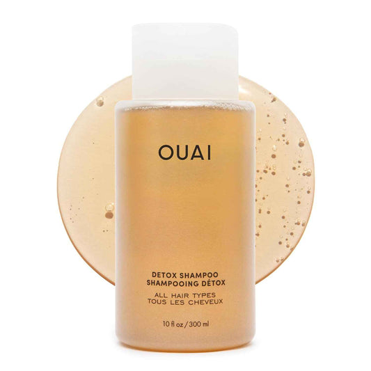 OUAI Detox Shampoo - Clarifying Shampoo for Build Up, Dirt, Oil, Product and Hard Water - Apple Cider Vinegar & Keratin for Clean, Refreshed Hair - Sulfate-Free Hair Care