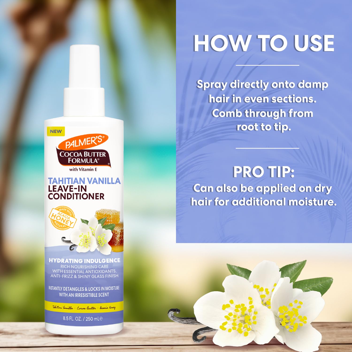 Palmer's_Cocoa_Butter_Formula,_Tahitian_Vanilla_Leave_In_Conditioner_Spray,_(8.5_Fl_Oz),_Hydrating_Hair_Detangler_with_Acacia_Honey_&_Vitamin_E,_Heat_Protectant,_Frizz_Control_&_Long-Lasting_Moisture