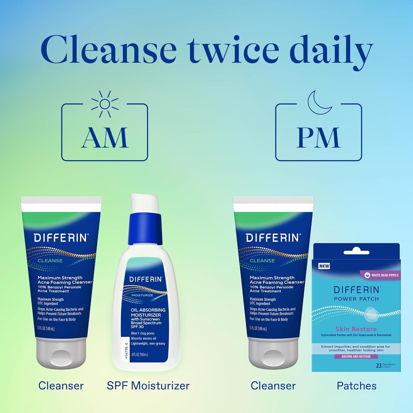 Differin_Acne_Face_Wash_with_10%_Benzoyl_Peroxide,_Maximum_Strength_OTC_Acne_Foaming_Cleanser,_Fast_Acting_Acne_Treatment_for_Face_and_Body,_5_oz.
