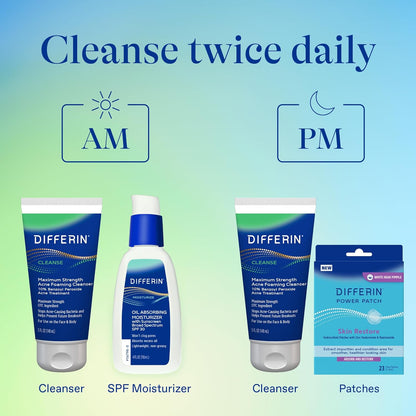 Differin_Acne_Face_Wash_with_10%_Benzoyl_Peroxide,_Maximum_Strength_OTC_Acne_Foaming_Cleanser,_Fast_Acting_Acne_Treatment_for_Face_and_Body,_5_oz.