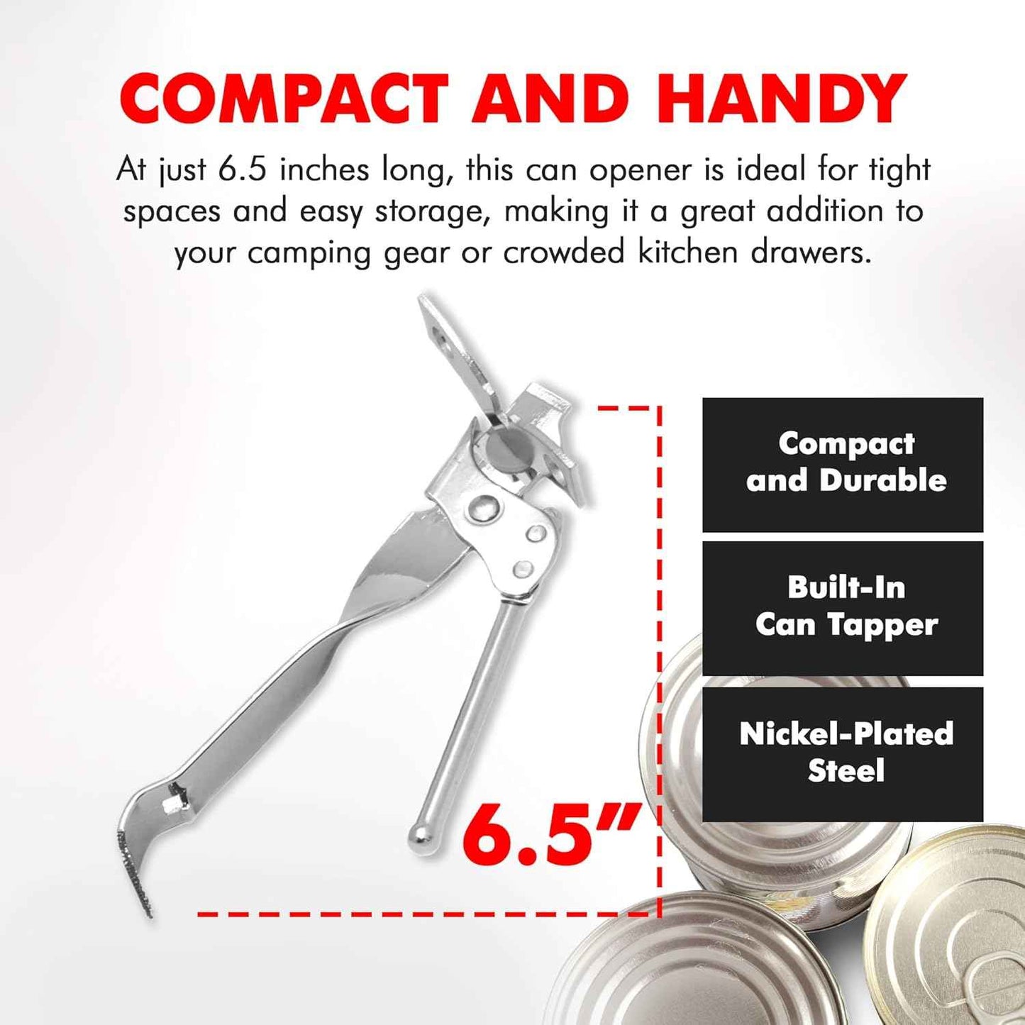 Chef Craft Select, 6.5 inches in length, Nickle Plated