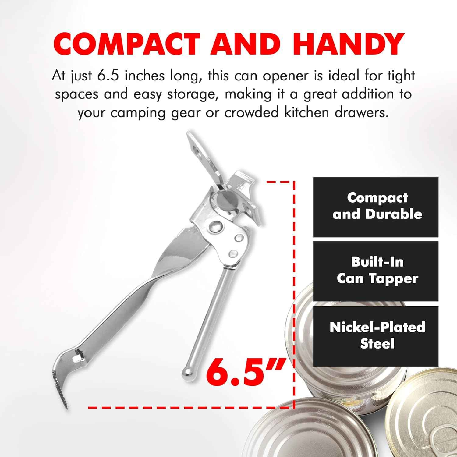 Chef Craft Select, 6.5 inches in length, Nickle Plated