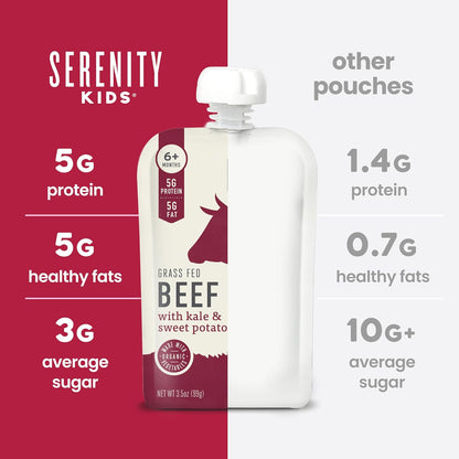 Serenity_Kids_6+_Months_Baby_Food_Pouches_Puree_Made_With_Ethically_Sourced_Meats_&_Organic_Veggies_|_3.5_Ounce_BPA-Free_Pouch_|_Grass_Fed_Beef,_Kale,_Sweet_Potato_|_1_Count