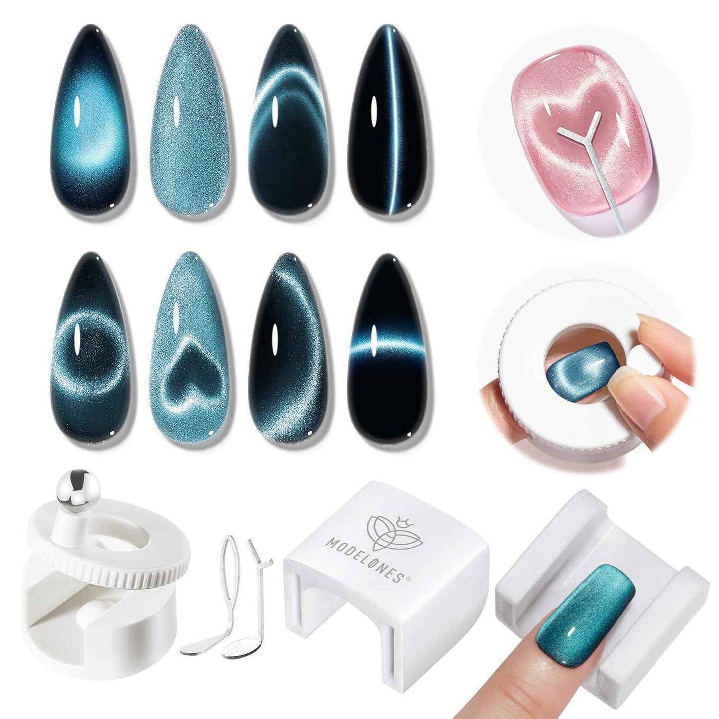 modelones 32 PCS Gel Nail Polish Set, 28 Colors Gel Polish with No Wipe Base Coat, Glitter & Glossy & Matte Top Coat Black Brown Red Purple Soak Off LED Nail Art Kit Salon at Home