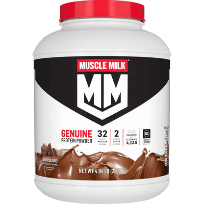Muscle Milk Genuine Protein Powder, 32g Protein, 2g Sugar, Calcium, Vitamins A, C & D, NSF Certified for Sport, Energizing Snack, Packaging May Vary