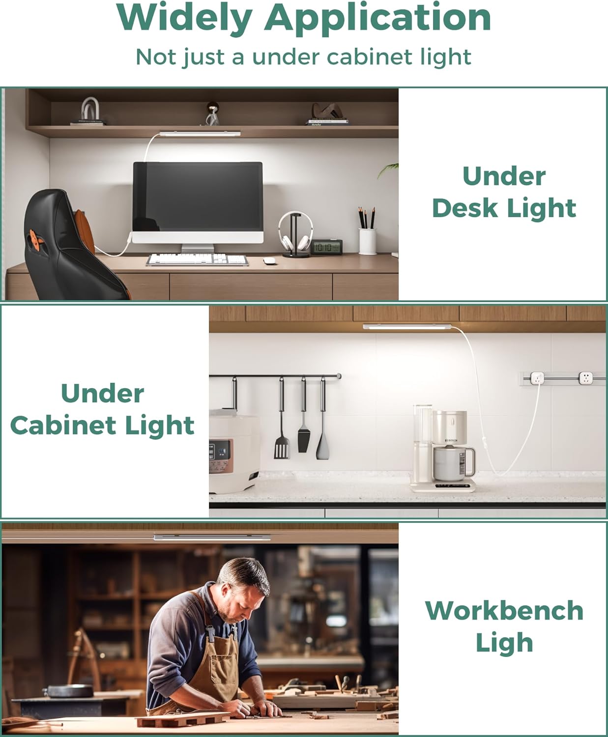 ASOKO_16_Inch_Under_Cabinet_Lights,Plug_and_Play_Under_Counter_Lighting,6000K_Cool_White_with_700LM_Bright,ETL_Light_Bar_with_ON/Off_Switch_for_Kitchen,Under_Desk,Workbench