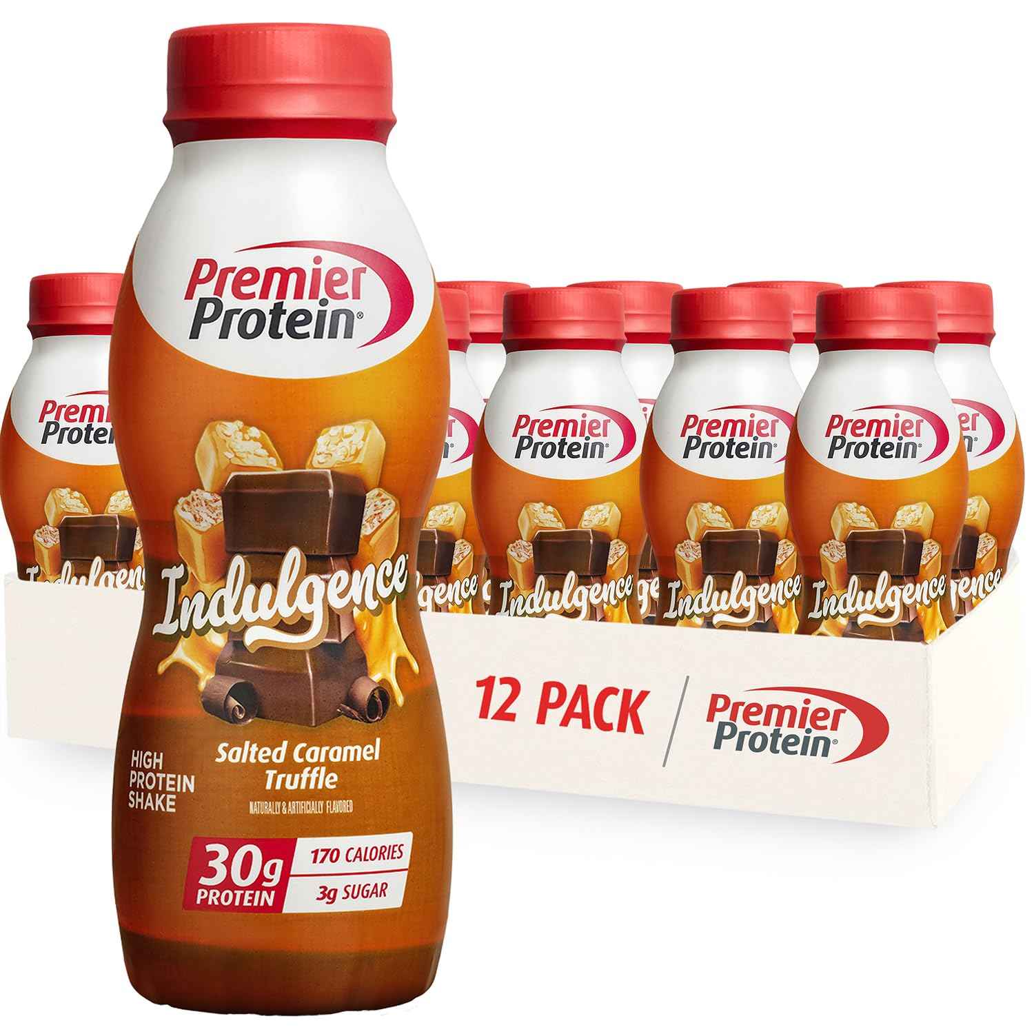 Premier Protein Shake INDULGENCE, 30g Protein, 170 Calories, 3g Sugar, 11.5 fl oz