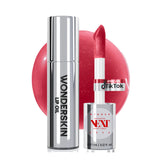 Wonderskin Lip Oil Rehab Serum - Tinted Lip Oil, Hydrating, Moisturizing, and Non-Sticky Deep Red Tint Serum for Dry Lips