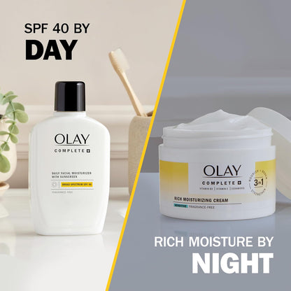 Olay_Face_Moisturizer,_Complete+_Rich_Moisturizing_Cream_-_Fragrance-Free,_Gentle_for_Dry_&_Sensitive_Skin,_3-in-1_Hydrating_to_Strengthen,_Nourish,_Renew_-_Niacinamide,_Vitamin_E,_&_Ceramides,_8.5_oz