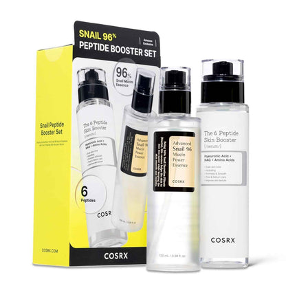 COSRX Snail Mucin 96% Peptide Booster Set - Korean Skin Care, Gift Sets, Skin Care Sets for Women, Advanced Snail Mucin Serum, Face Serum, Mothers Day Gifts for Mom