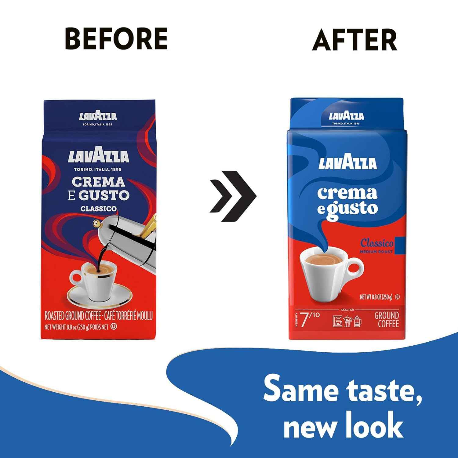 Lavazza Ground Coffee, Medium Roast, Arabica and Robusta Blend