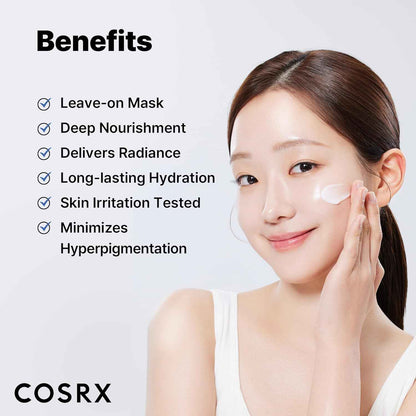 COSRX Ultimate Nourishing Rice Overnight Spa Mask, 60ml / 2.02 fl.oz | Rice Extract 68% and Niacinamide 2%, Korean Skin Care, Animal Testing Free