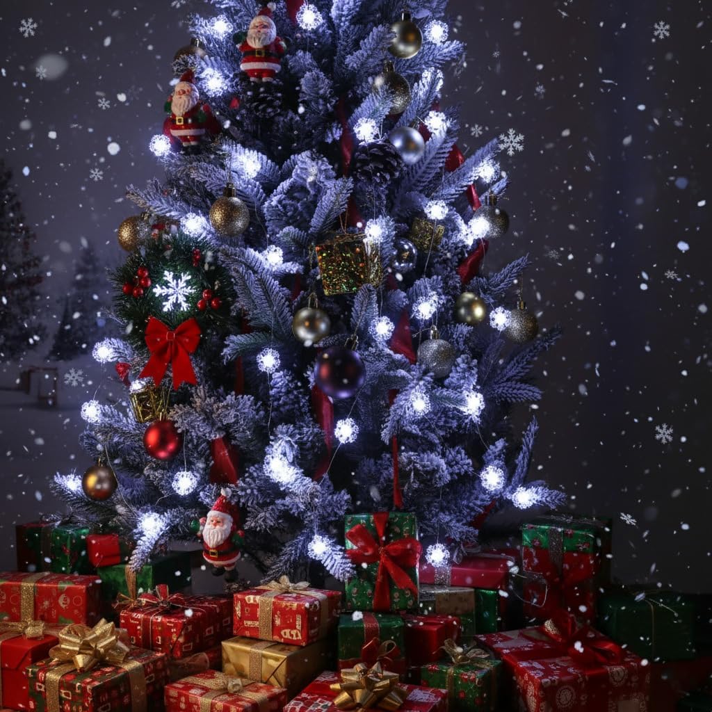 2_Pack_Battery_Operated_Snowflake_Christmas_Lights_Decorations,7FT_Silver_Wire_20_LED_Snowflake_String_Lights_for_Indoor_Holiday_Wedding_Party_Christmas_Tree_Garland_Decor(Cold_White)