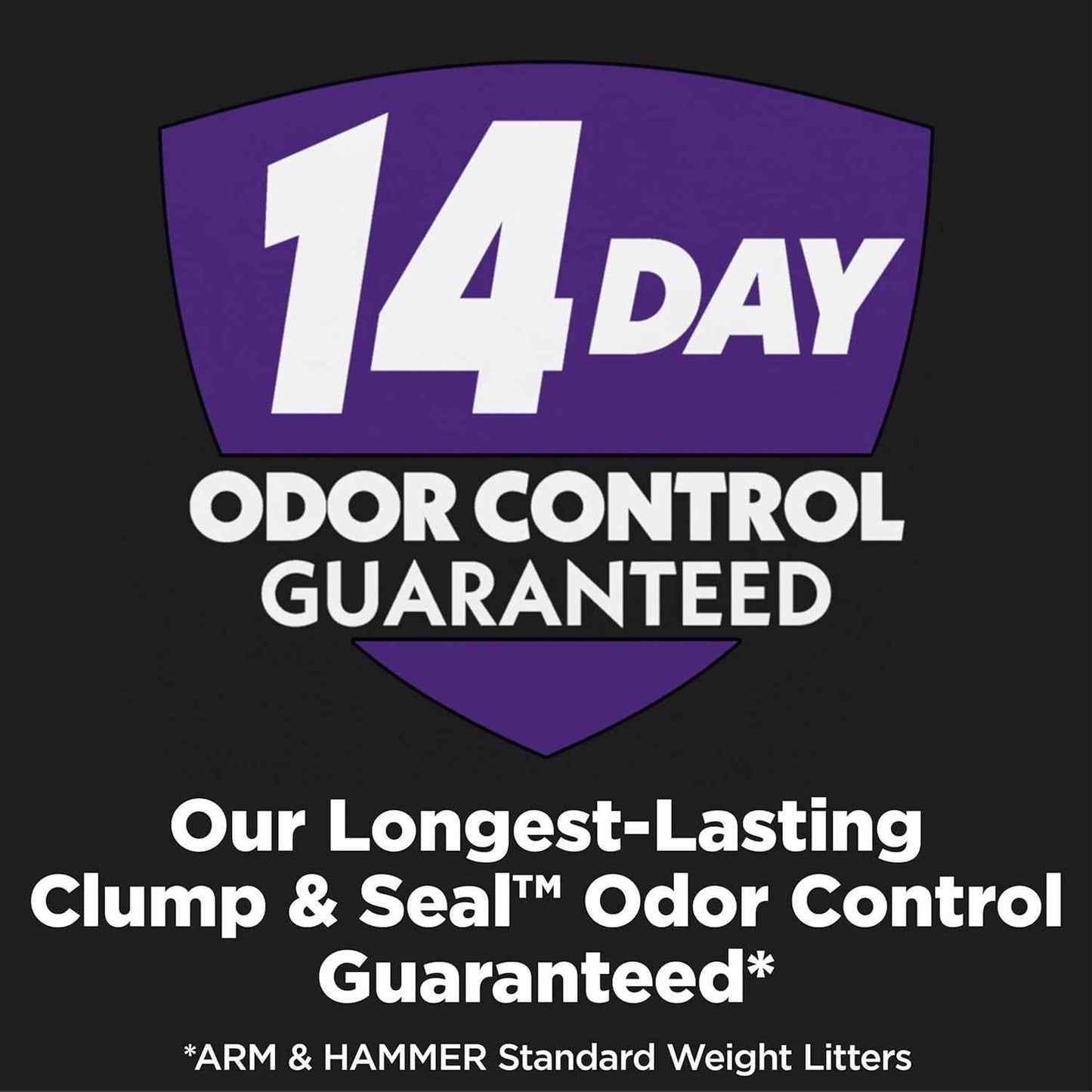 ARM & HAMMER Clump & Seal, Easy Clean Technology with No Scrubbing, 14-Day Odor Control