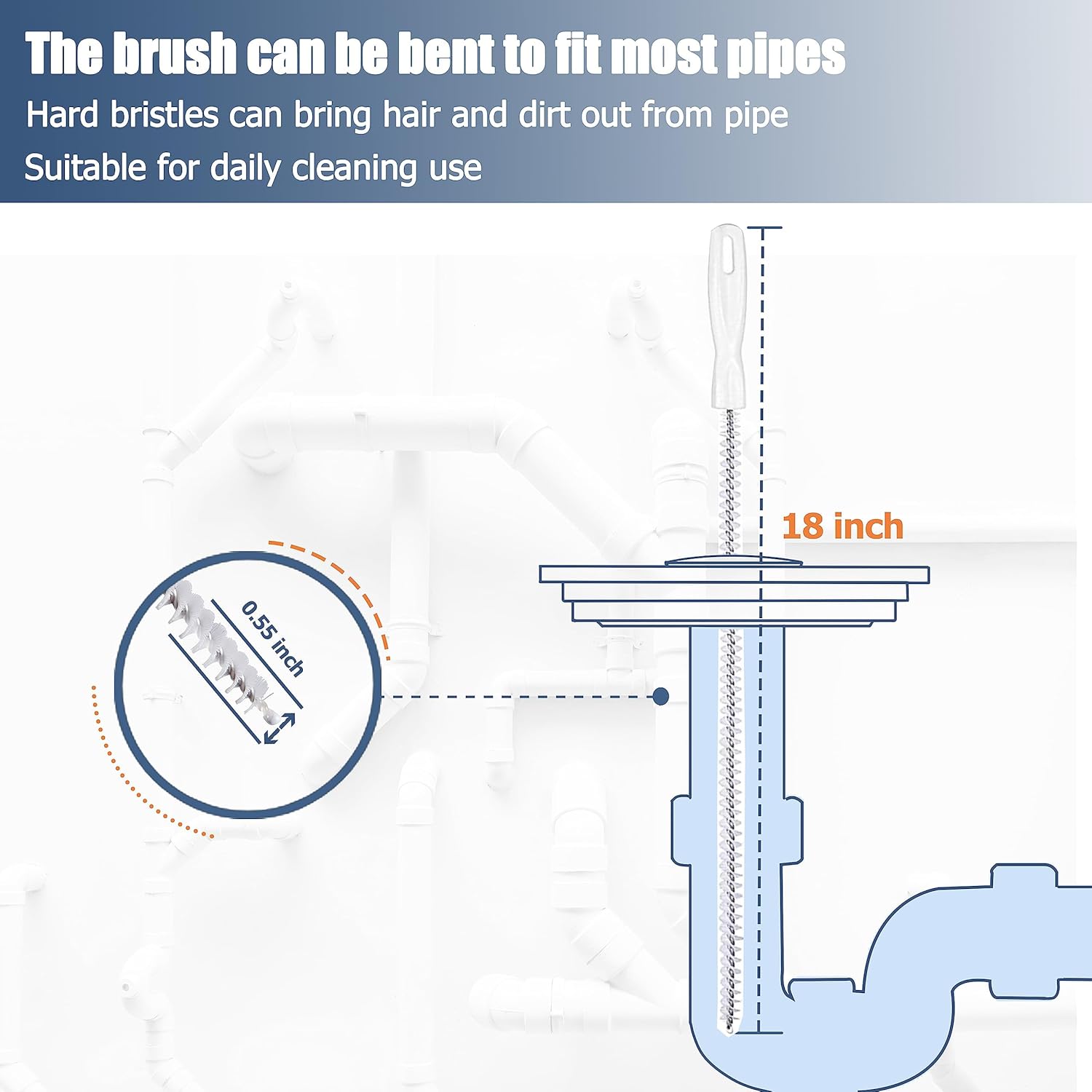 35.5inch_Drain_Clog_Remover(1pcs),_25inch_Drain_Snake_Hair_Remover(6pcs)_＆_Cleaning_Brush(2pcs),_Hair_Catcher_Drain_Auger_Cleaner_Tool_Set_For_Toilet,_Kitchen_Sink,_Bathroom_Tub,_Sewer,_9_Pack