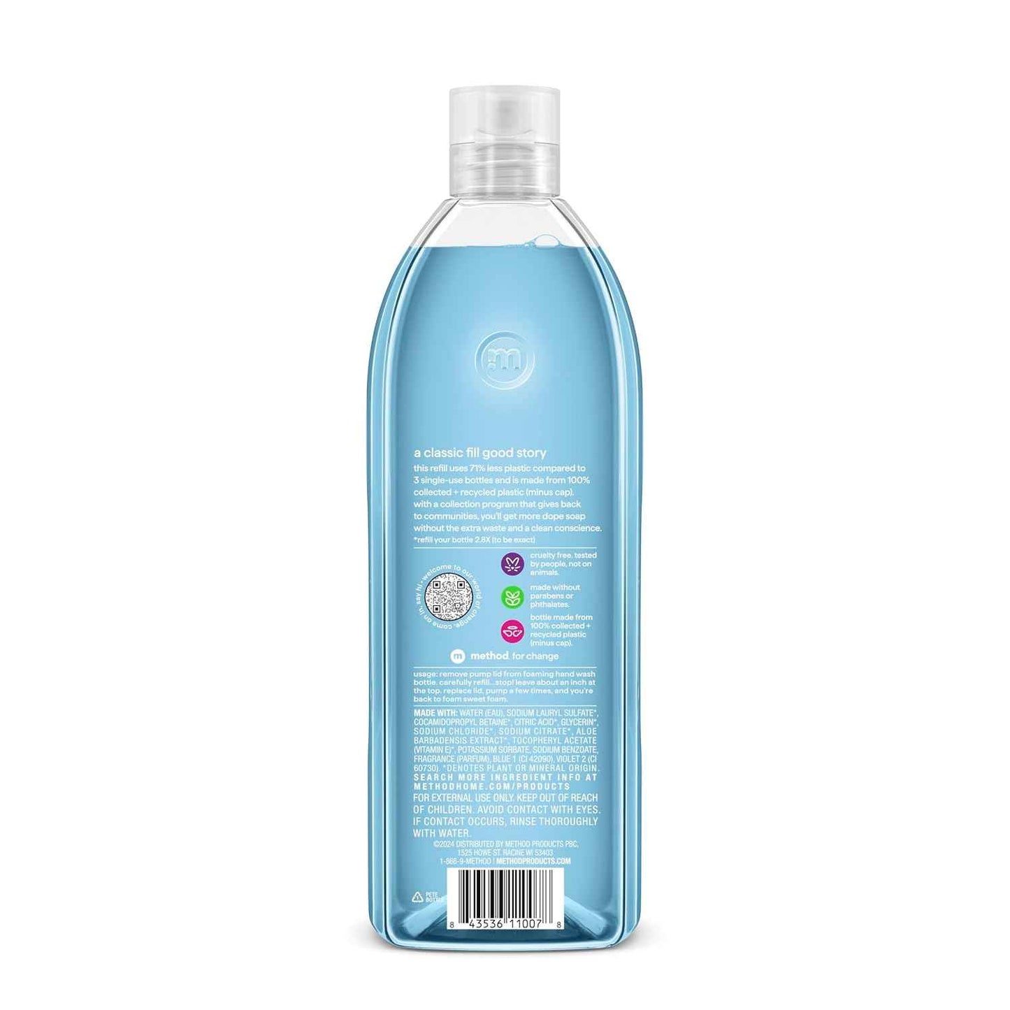 Method Foaming Hand Soap, Sea Minerals, Recyclable Bottle