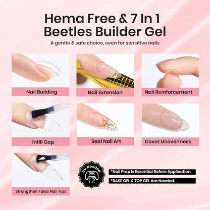 Beetles_Builder_Gel_HEMA-Free-Sheer_Breeze_0.5_oz_7_in_1_for_Building_Apex_Strengthening_Thickening_Extension_DIY_Salon_at_Home_for_Beginner_Sensitive_Nails,Clear_Builder_Nails_Gel_Kit,UV_Lamp_Needed