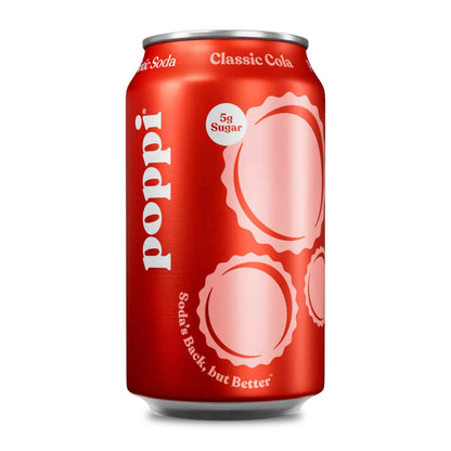 Poppi Sparkling Prebiotic Soda Beverage with Apple Cider Vinegar, Seltzer Water and Fruit Juice, 12 Fl Oz, 1 Count, Packaging May Vary