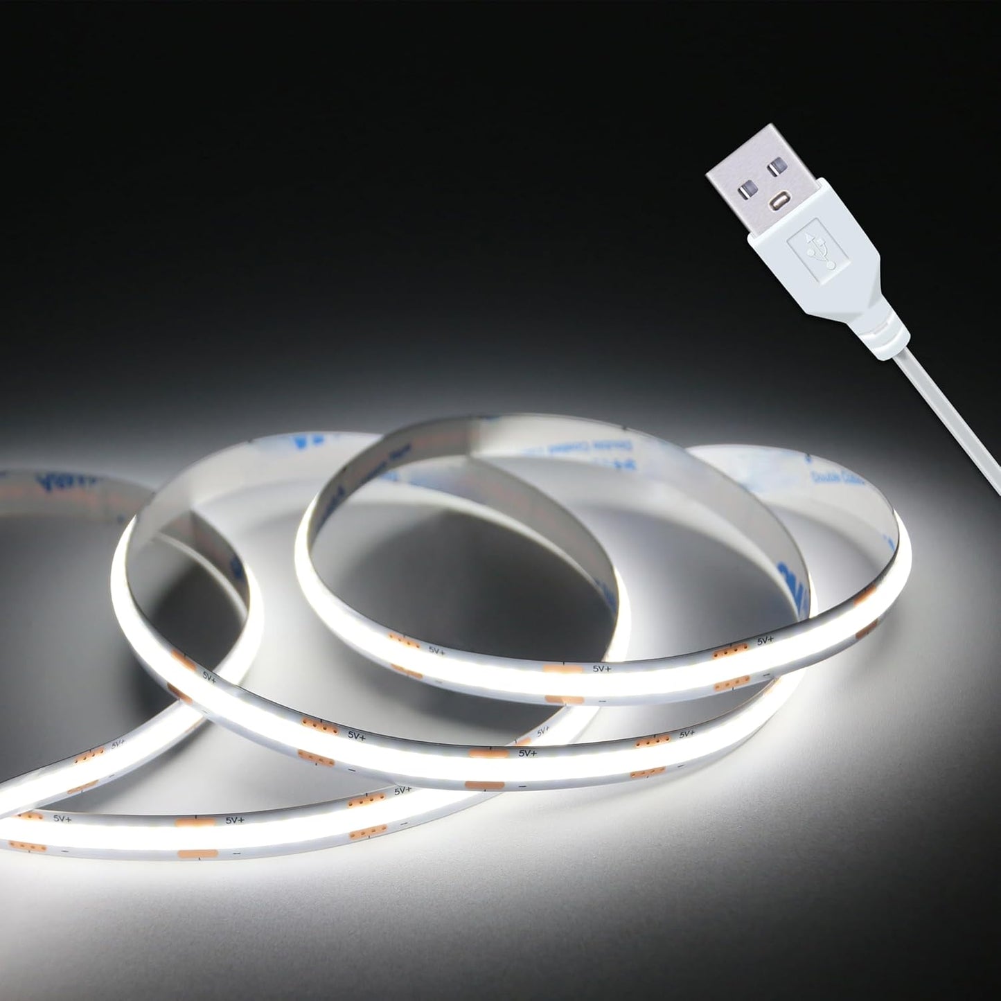 Led_Strip_Lights,_5V_USB_LED_Lighting_COB_Short_LED_Strip_Light_White_Flexible_Not_Dimmable_led_Light_for_Display_Cabinet,_Living_Room,DIY_Home_COB_Lighting_Decor_tv_Lights_(3.28FT_6500K)