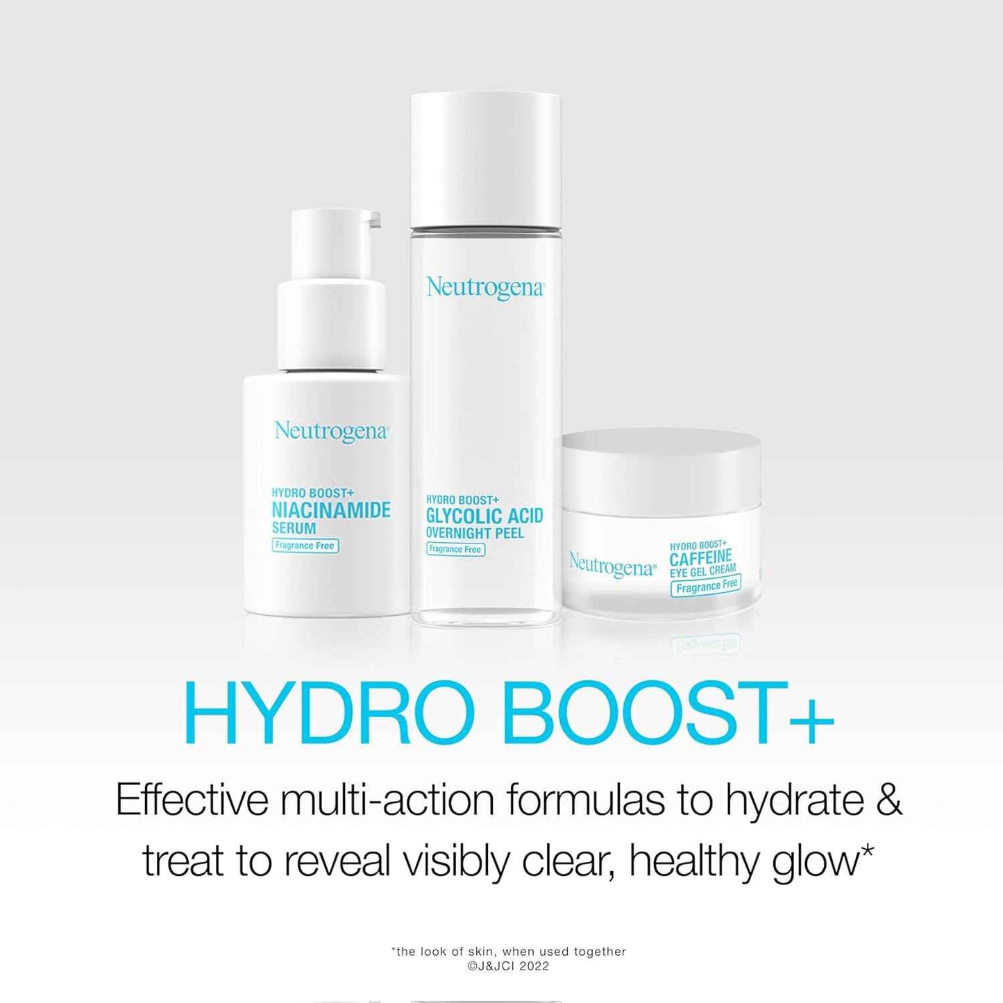 Neutrogena Hydro Boost + Eye Cream for Dark Circles & Puffiness, Under Eye Cream with Caffeine, Hyaluronic Acid and Peptides, Fragrance Free, 0.5 oz