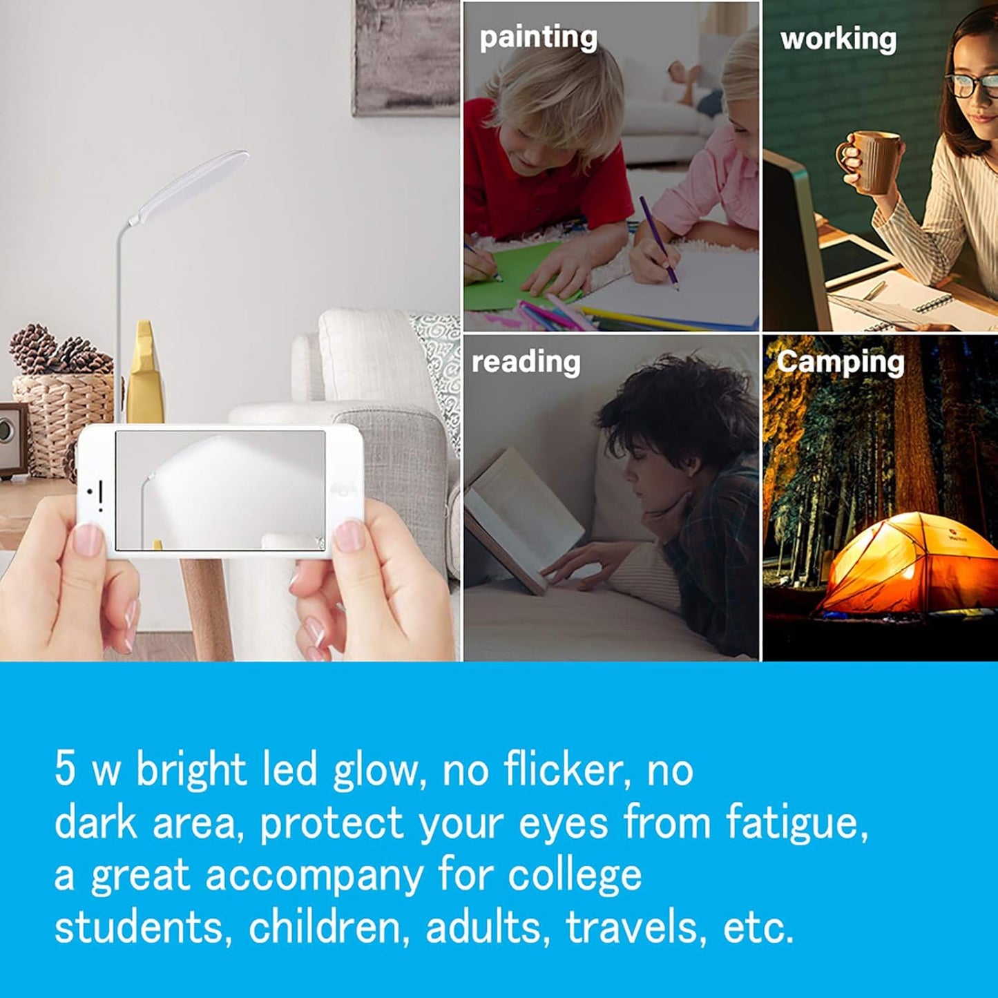 DEEPLITE_LED_Desk_Lamp_with_Flexible_Gooseneck_3_Level_Brightness,_Battery_Operated_Table_Lamp_5W_Touch_Control,Compact_Portable_lamp_for_Dorm_Study_Office_Bedroom,Eye-Caring_and_Energy_Saving