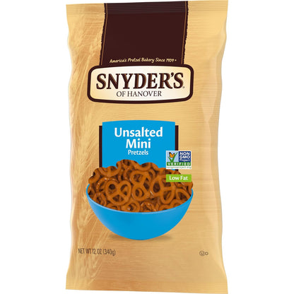 Snyder's_of_Hanover,_Unsalted_Mini_Pretzels,_12_Oz_Bag