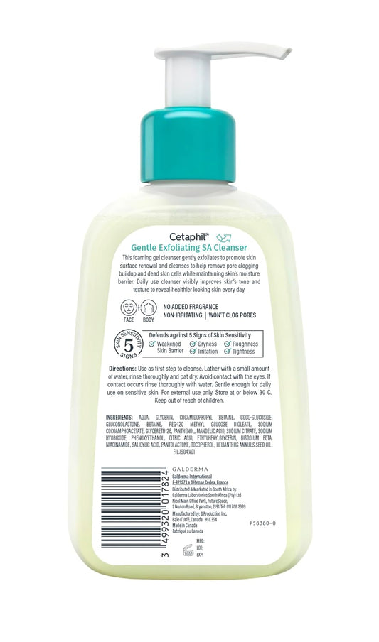 Cetaphil_Gentle_Exfoliating_SA_Cleanser,_Foaming_Gel_Cleanser_for_All_Skin_Types,_8_Oz_Pump_Bottle,_Salicylic_Acid,_Mandelic_Acid_&_Gluconolactone,_Gently_Exfoliates,_Dermatologist_Recommended_Brand