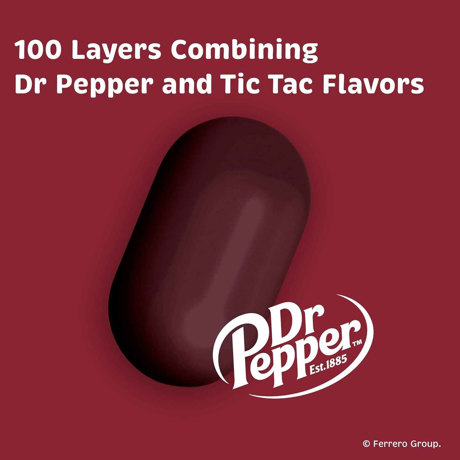 Tic Tac Dr Pepper, Pocket-sized Mints, Dr Pepper Flavored On-the-Go Refreshment, 12 pack, 1.7 oz Each