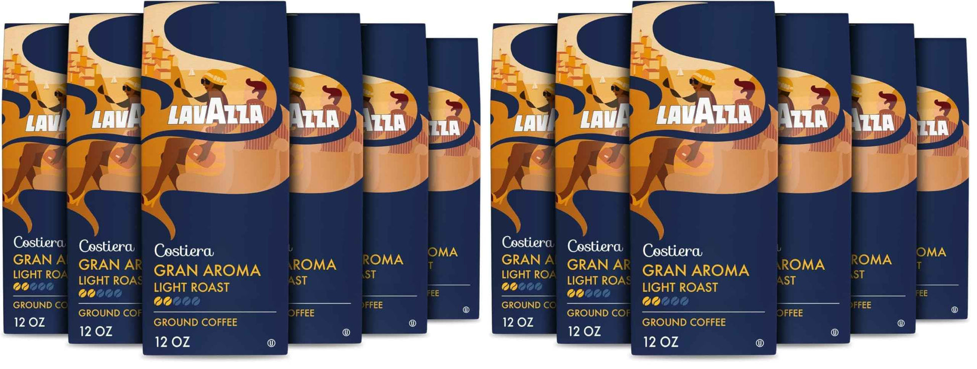 Lavazza Ground Coffee, Light Roast, Smooth and Aromatic Taste, Intensity 2/5, 100% Arabica, Ideal for Drip Brewers