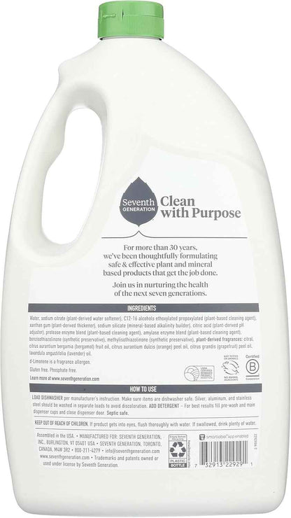 Seventh Generation Ultra Power Plus Auto Dish Gel, Fresh Citrus Scent