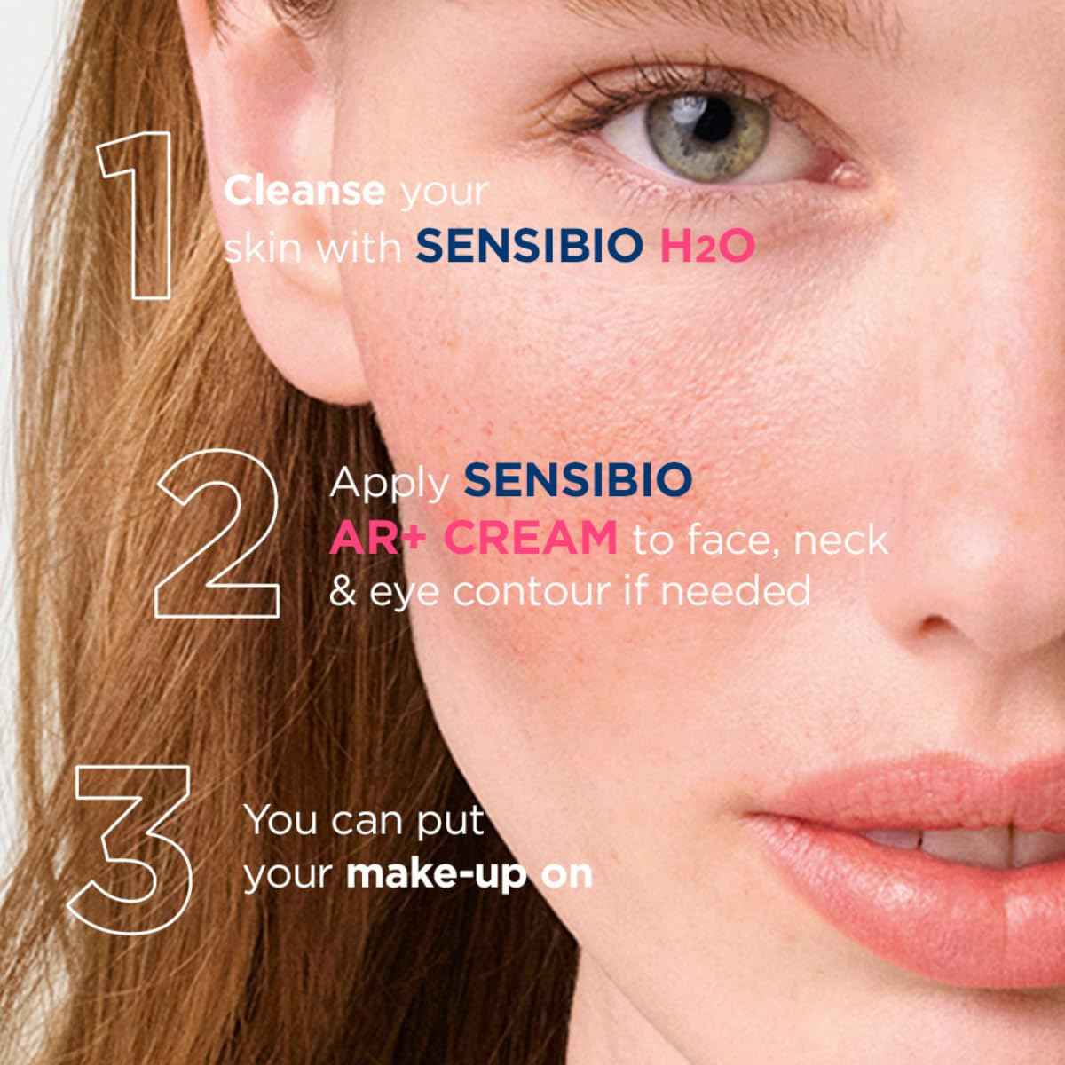 Bioderma Sensibio AR+ Cream, Facial Redness Relief Lotion for Sensitive Skin, Soothing and Moisturizing Care