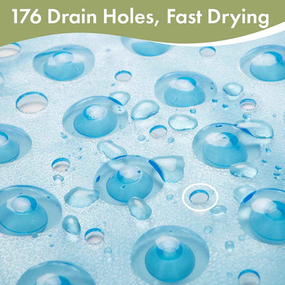 AmazerBath Shower Mat Non Slip 40 x 16 Inches, Bathtub Mat Shower Stall Mats with Suction Cups and Drain Holes, Non Slip Bath Mat for Tub for Elderly & Kids