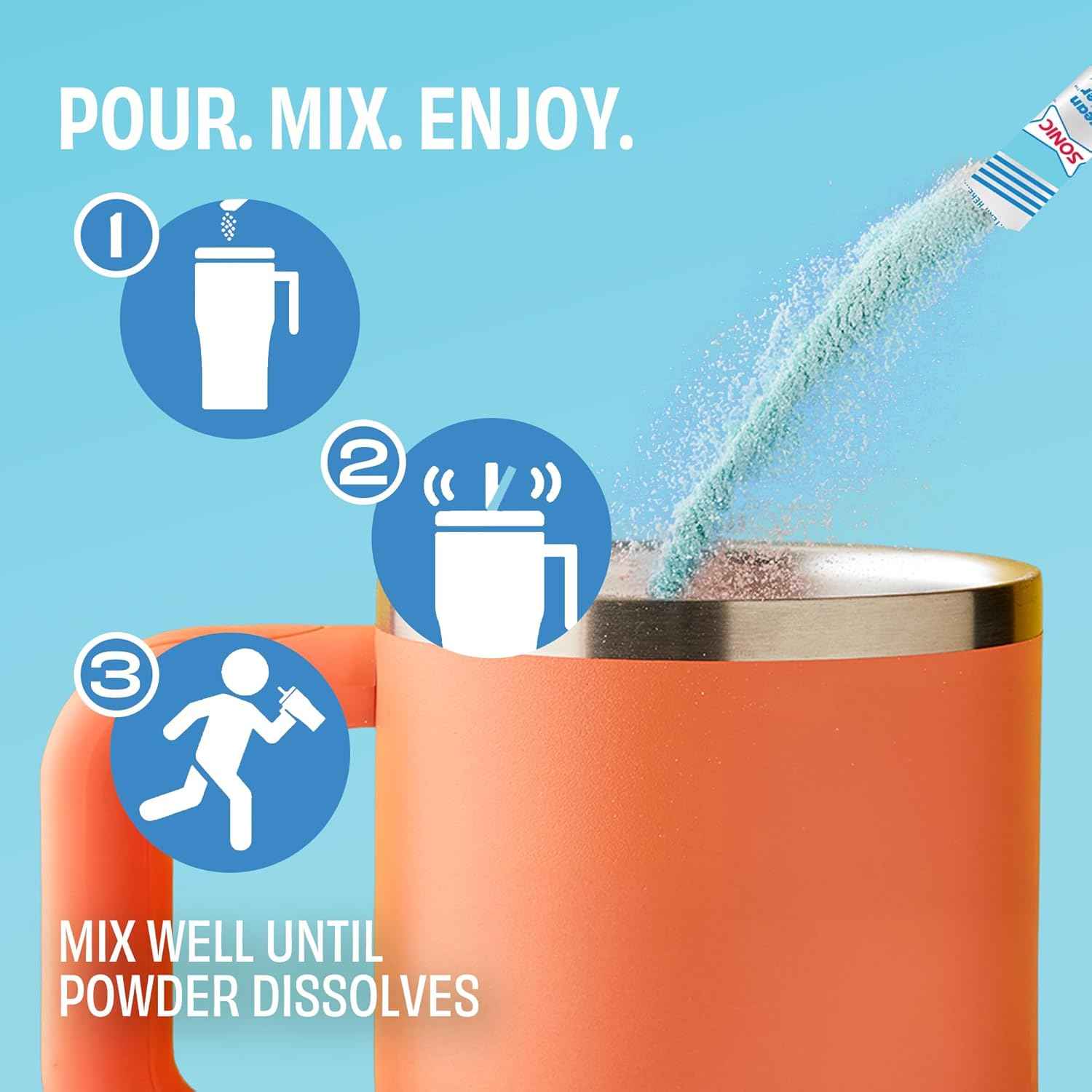 Sonic Singles to Go Powdered Drink Mix, 6 Sticks per Box